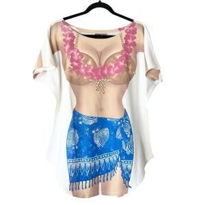 Vintage LA Imprints Bikini Body Beach Shirt Swim Cover One Size